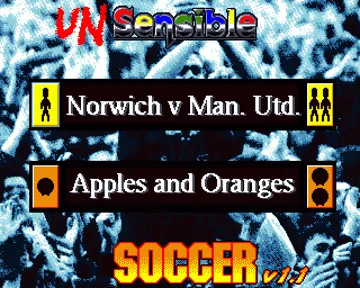 Unsensible Soccer screen shot title